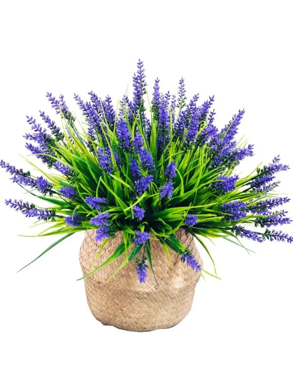22 Pcs UV Resistant Lavender Artificial Flowers for Outdoor Pot Decor & Garden